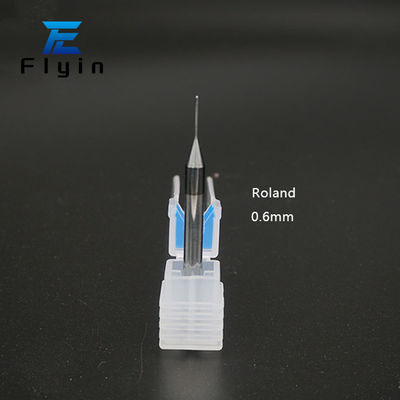 Ασημένιο Roland Dental Milling Burs 500 Δόντια Διαρκεια ζωής για Ζιρκόνια PMMA Wax