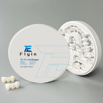 Οδοντιατρικό Εργαστήριο Cad Cam Zirconia Blocks 3D Pro Multilayer Pre Shaded για ανοιχτό σύστημα