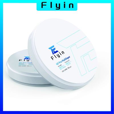 4D Pro Zirconia Πολυστρώμα Δοντιατρικό Εργαστήριο Cad Cam Zirconium Discs 100% Σινό σκόνη