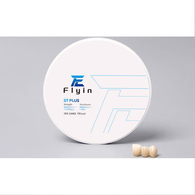 OEM ODM HT Zirconia Cad Cam Blocks λευκό για οδοντιατρικές φινέρες Δόντια ST PLUS 98Mm