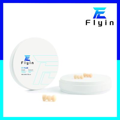 Μονόστρωτο οδοντικό ζιρκόνια Puck Cad Cam Διαφανές ST PLUS Ζιρκόνια Μπλοκ Λευκό